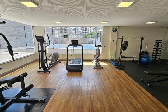Área comum - Academia de apartamento para alugar com 3 quartos, 136m² em Lourdes, Belo Horizonte