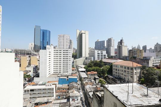 Vista de kitnet/studio para alugar com 1 quarto, 28m² em Liberdade, São Paulo