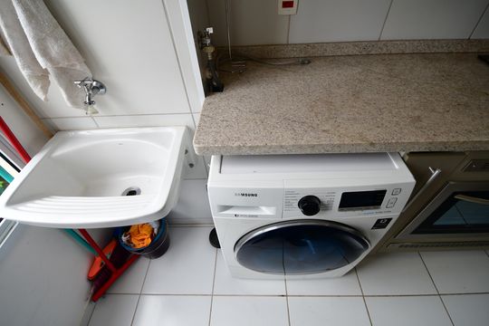 Área de Serviço de apartamento à venda com 1 quarto, 42m² em Bosque, Campinas