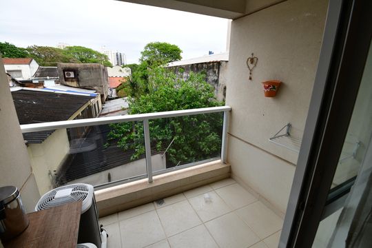 Sala - Sacada de apartamento à venda com 1 quarto, 42m² em Bosque, Campinas