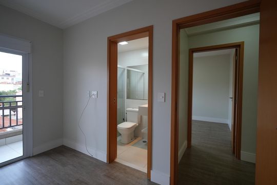 Quarto Suíte de apartamento à venda com 3 quartos, 93m² em Vila Scarpelli, Santo André