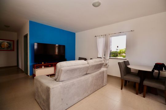 Sala de casa de condomínio para alugar com 3 quartos, 120m² em Jardim Placaford, Salvador