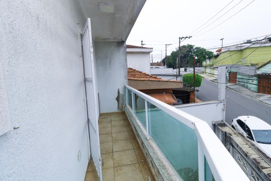 Varanda da Suíte de casa à venda com 3 quartos, 139m² em Vila Linda, Santo André