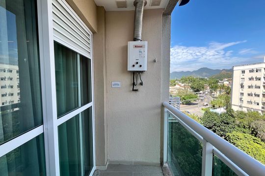 Varanda de apartamento à venda com 1 quarto, 38m² em Taquara, Rio de Janeiro