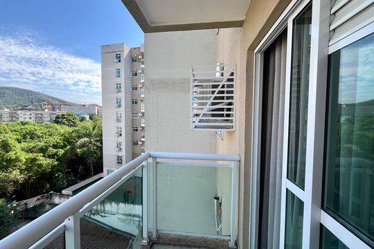 Varanda de apartamento à venda com 1 quarto, 38m² em Taquara, Rio de Janeiro