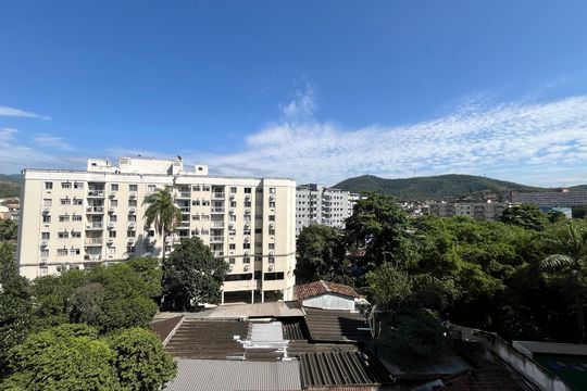 Vista da Varanda de apartamento à venda com 1 quarto, 38m² em Taquara, Rio de Janeiro