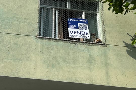 Fachada + placa de apartamento à venda com 2 quartos, 55m² em Maria da Graça, Rio de Janeiro