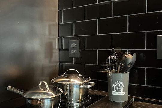 Cozinha de apartamento para alugar com 1 quarto, 50m² em Vila Mariana, São Paulo