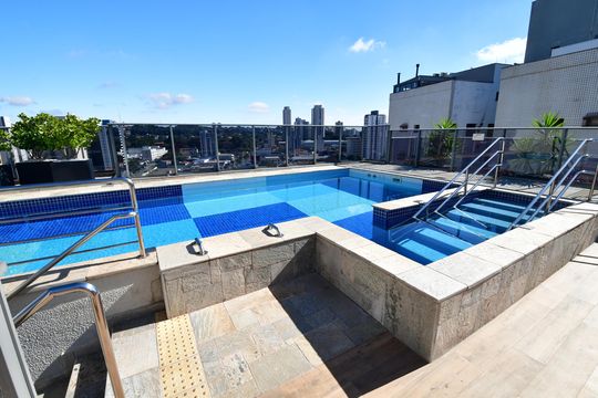 Área comum - Piscina de apartamento para alugar com 1 quarto, 40m² em Cambuí, Campinas