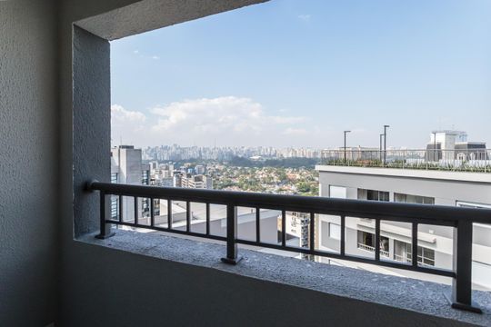 Varanda de apartamento para alugar com 1 quarto, 25m² em Vila Nova Conceição, São Paulo