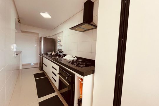 Cozinha de apartamento para alugar com 2 quartos, 64m² em Boqueirão, Santos