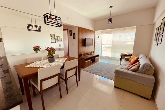 Sala de apartamento para alugar com 2 quartos, 64m² em Boqueirão, Santos