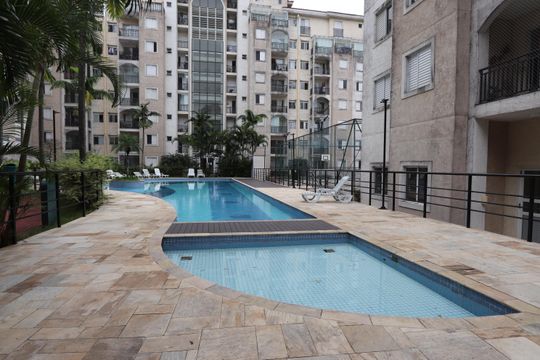 Área comum - Piscina de apartamento para alugar com 2 quartos, 55m² em Sítio da Figueira, São Paulo