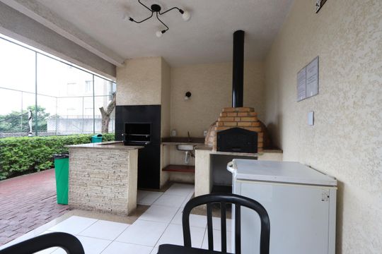 Área comum - Churrasqueira de apartamento para alugar com 2 quartos, 55m² em Sítio da Figueira, São Paulo