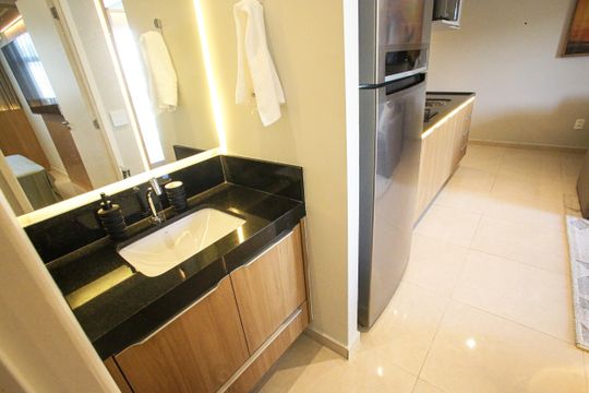 Banheiro de kitnet/studio à venda com 1 quarto, 39m² em Taquara, Rio de Janeiro