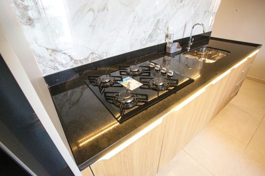 Cozinha de kitnet/studio à venda com 1 quarto, 39m² em Taquara, Rio de Janeiro