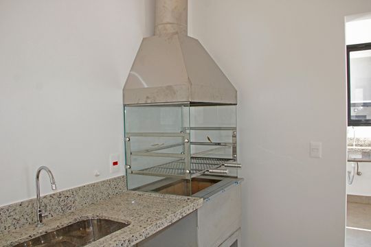 Área comum - Churrasqueira de casa de condomínio para alugar com 3 quartos, 140m² em Jardim Panorama, Vinhedo
