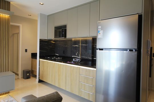 Cozinha de kitnet/studio à venda com 1 quarto, 39m² em Taquara, Rio de Janeiro