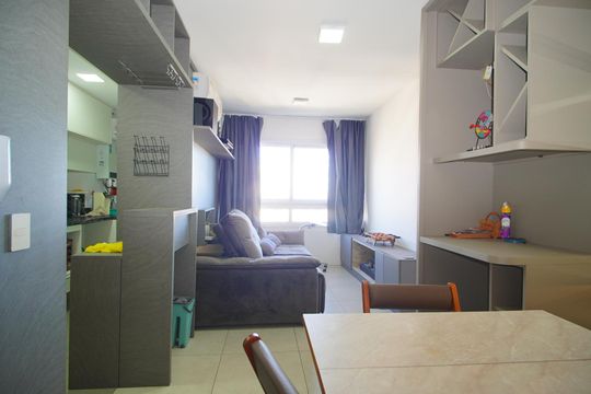 Sala de apartamento para alugar com 2 quartos, 56m² em São Sebastião, Porto Alegre