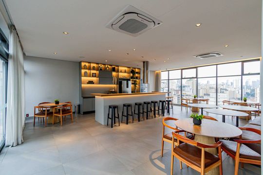 Área comum de apartamento para alugar com 1 quarto, 26m² em Pompeia, São Paulo