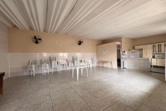 Área comum - Salão de festas de apartamento para alugar com 2 quartos, 55m² em Vila Homero Thon, Santo André