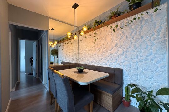 Sala de apartamento para alugar com 2 quartos, 55m² em Vila Homero Thon, Santo André