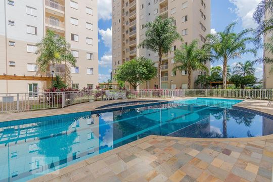 Área comum - Piscina de apartamento para alugar com 2 quartos, 52m² em Vila Progresso, Campinas