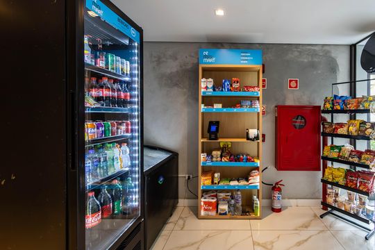 Área comum - Mini Market de apartamento para alugar com 1 quarto, 27m² em Jardim das Acacias, São Paulo
