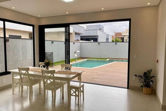 Sala de Jantar de casa de condomínio à venda com 2 quartos, 200m² em Parque Brasil 500, Paulínia