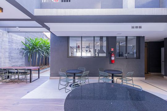 Área externa de apartamento à venda com 1 quarto, 26m² em Cerqueira César, São Paulo