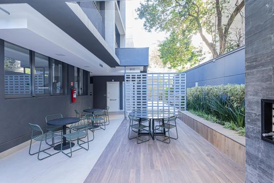 Área externa de apartamento à venda com 1 quarto, 26m² em Cerqueira César, São Paulo