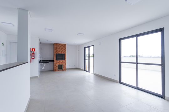 Área comum - Salão de festas de apartamento para alugar com 1 quarto, 45m² em Capão da Imbuia, Pinhais