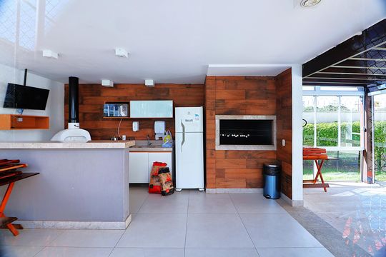 Área comum - Churrasqueira de casa de condomínio para alugar com 2 quartos, 100m² em Centro, Canoas