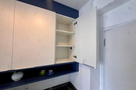 Cozinha de kitnet/studio para alugar com 1 quarto, 26m² em Campo Belo, São Paulo