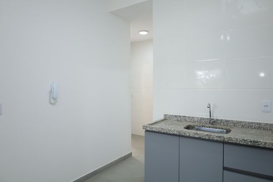 Cozinha de apartamento para alugar com 2 quartos, 40m² em Vila Carmosina, São Paulo