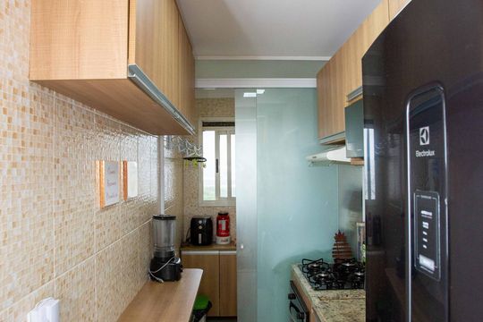 Cozinha de apartamento à venda com 2 quartos, 61m² em Piraporinha, Diadema