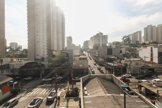 Varanda - Vista  de kitnet/studio para alugar com 1 quarto, 32m² em Vila Gomes Cardim, São Paulo