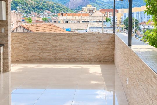 Área externa de apartamento para alugar com 3 quartos, 95m² em Sampaio, Rio de Janeiro