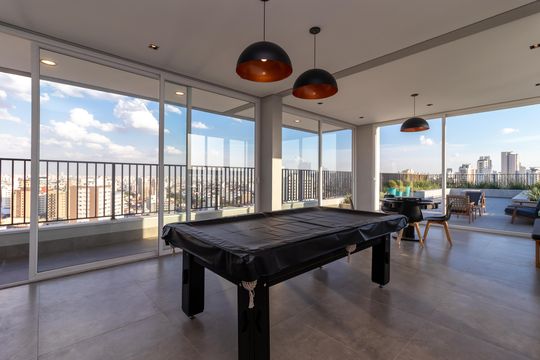 Área Comum - Sala de Jogos de apartamento para alugar com 1 quarto, 47m² em Santana, São Paulo