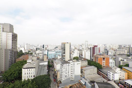 Vista de kitnet/studio para alugar com 1 quarto, 24m² em Liberdade, São Paulo