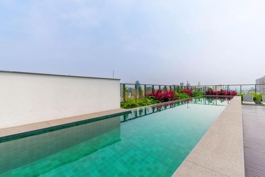 Área comum de kitnet/studio para alugar com 1 quarto, 28m² em Liberdade, São Paulo