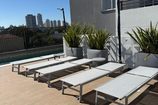 Área externa de apartamento à venda com 2 quartos, 37m² em Vila Sonia, São Paulo