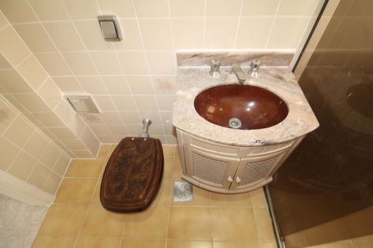 Banheiro de apartamento à venda com 2 quartos, 56m² em Vila Dom Pedro Ii, São Paulo