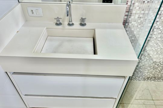 Banheiro do Quarto 1 de apartamento à venda com 3 quartos, 156m² em Parque da Mooca, São Paulo