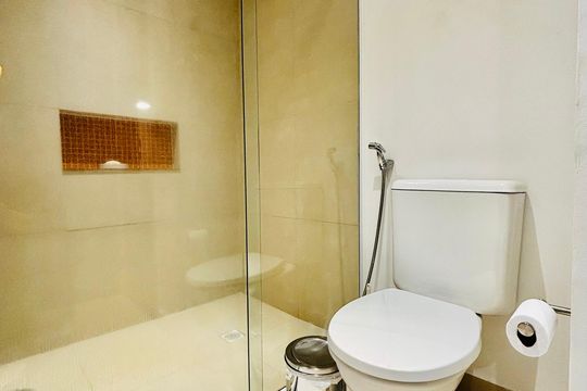 Banheiro  de apartamento para alugar com 1 quarto, 40m² em Alphaville Industrial, Barueri
