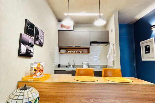 Cozinha  de apartamento para alugar com 1 quarto, 40m² em Alphaville Industrial, Barueri