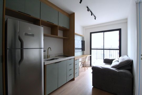 Sala/Cozinha de apartamento para alugar com 1 quarto, 5m² em Moema, São Paulo