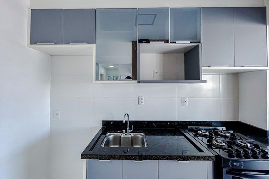 Cozinha - Armários de apartamento para alugar com 2 quartos, 66m² em Vila Zilda, São Paulo