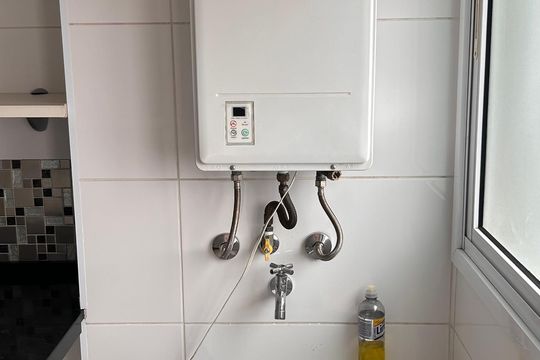 Cozinha/Área de serviço de apartamento à venda com 2 quartos, 60m² em Vila Pires, Santo André