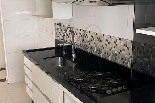 Cozinha/Área de serviço de apartamento à venda com 2 quartos, 60m² em Vila Pires, Santo André